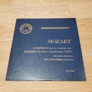 Polydor Mozart Symphony #25 and #26 Record Vinyl